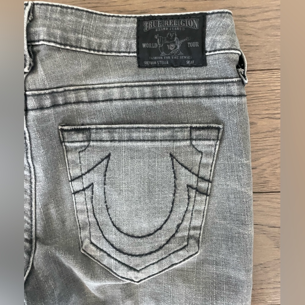 Charcoal Gray True Religion jeans